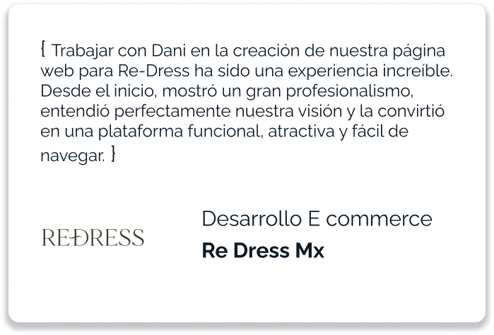 Testimonio Re Dress Mx